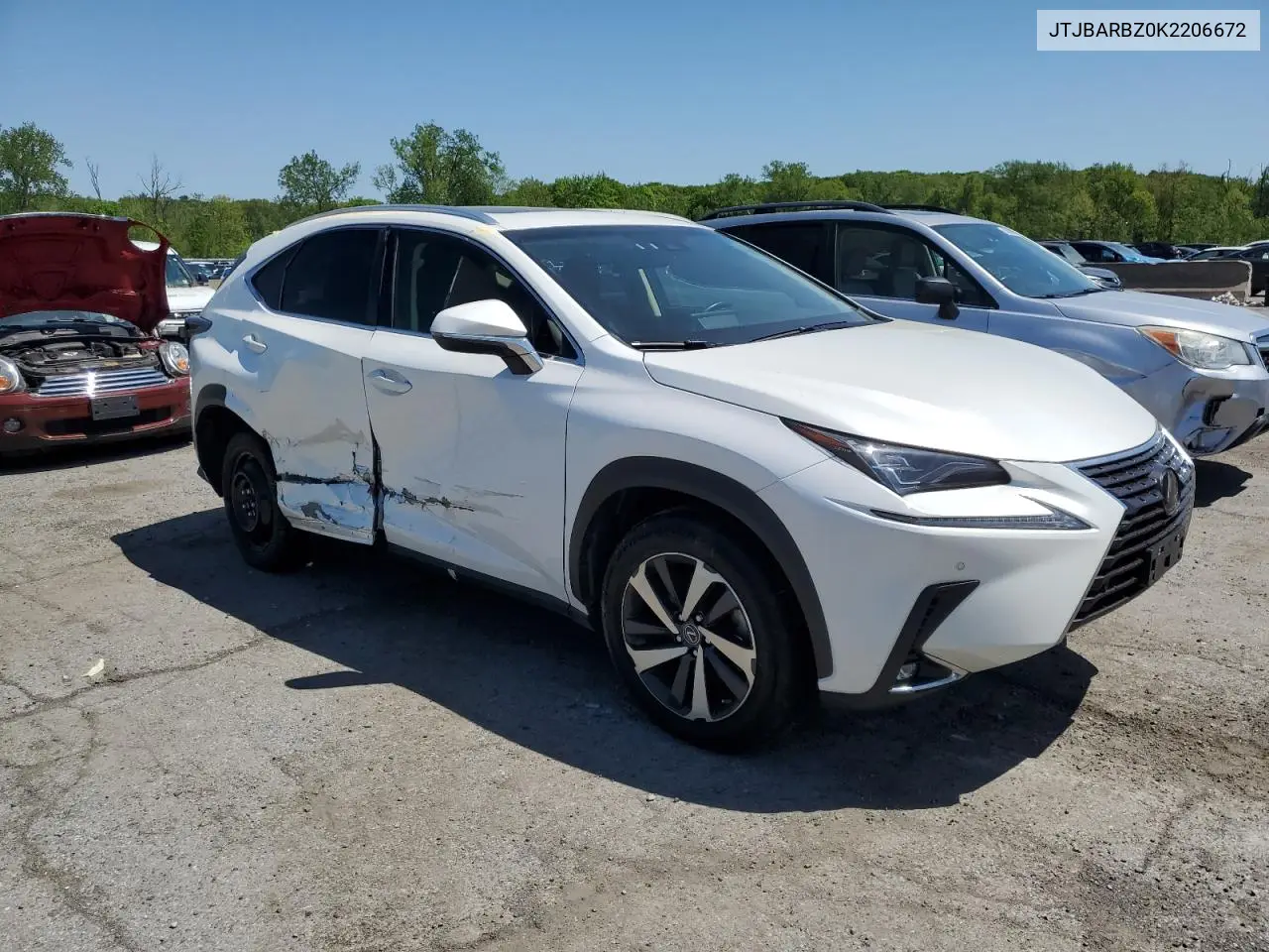 2019 Lexus Nx 300 Base VIN: JTJBARBZ0K2206672 Lot: 55793275