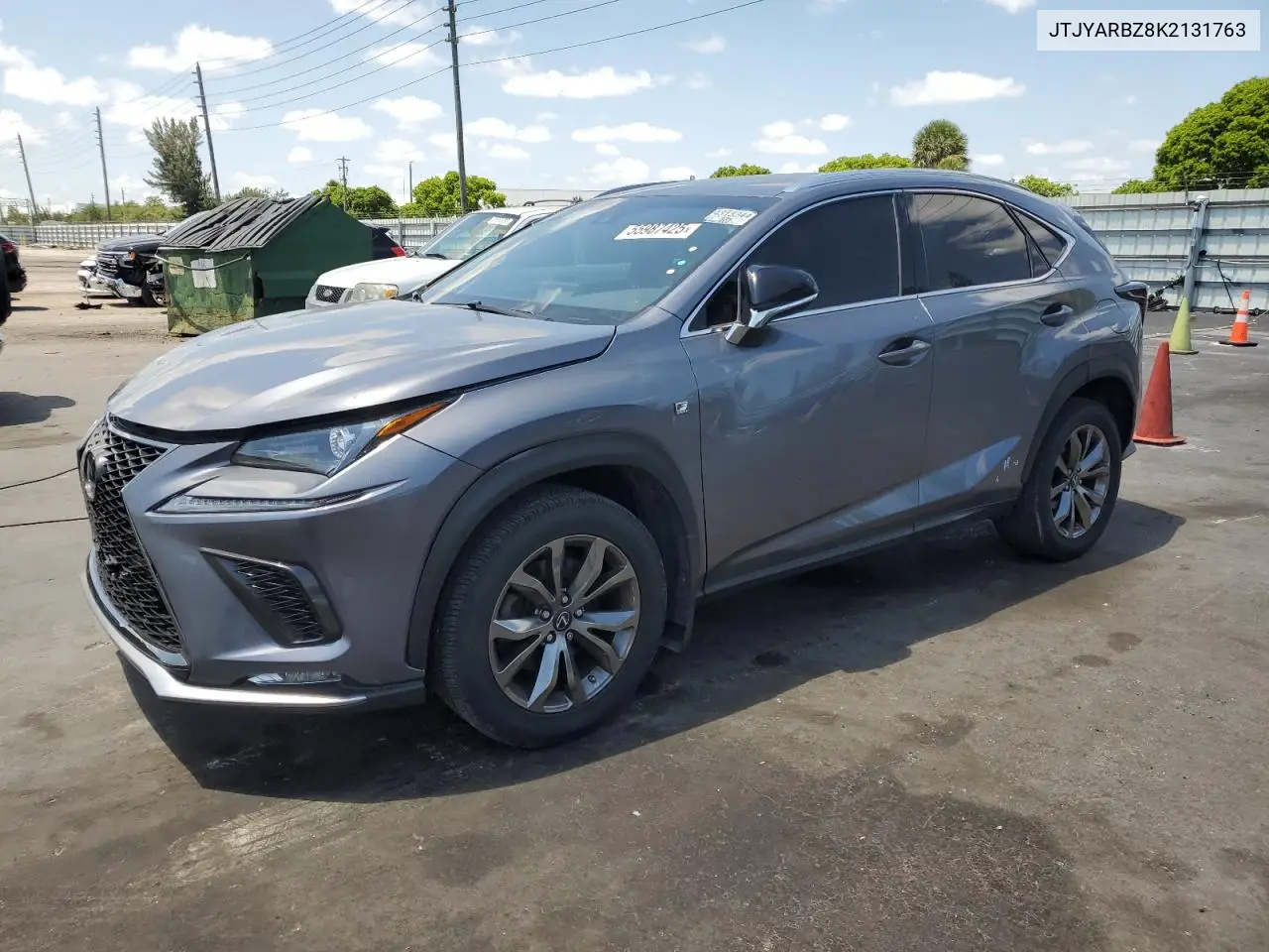 2019 Lexus Nx 300 Base VIN: JTJYARBZ8K2131763 Lot: 55987425