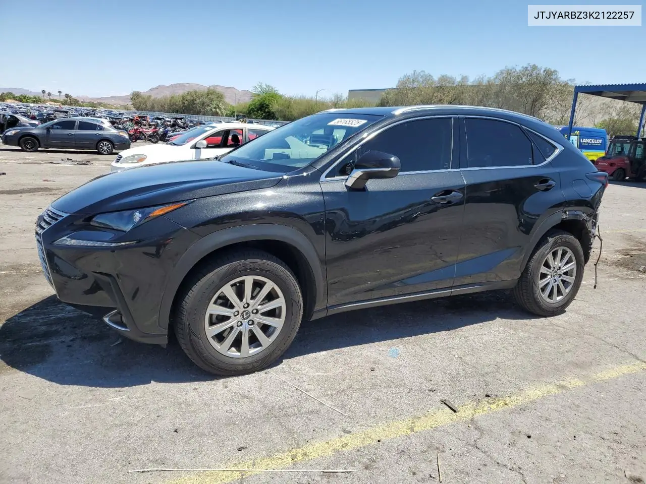 2019 Lexus Nx 300 Base VIN: JTJYARBZ3K2122257 Lot: 56165525