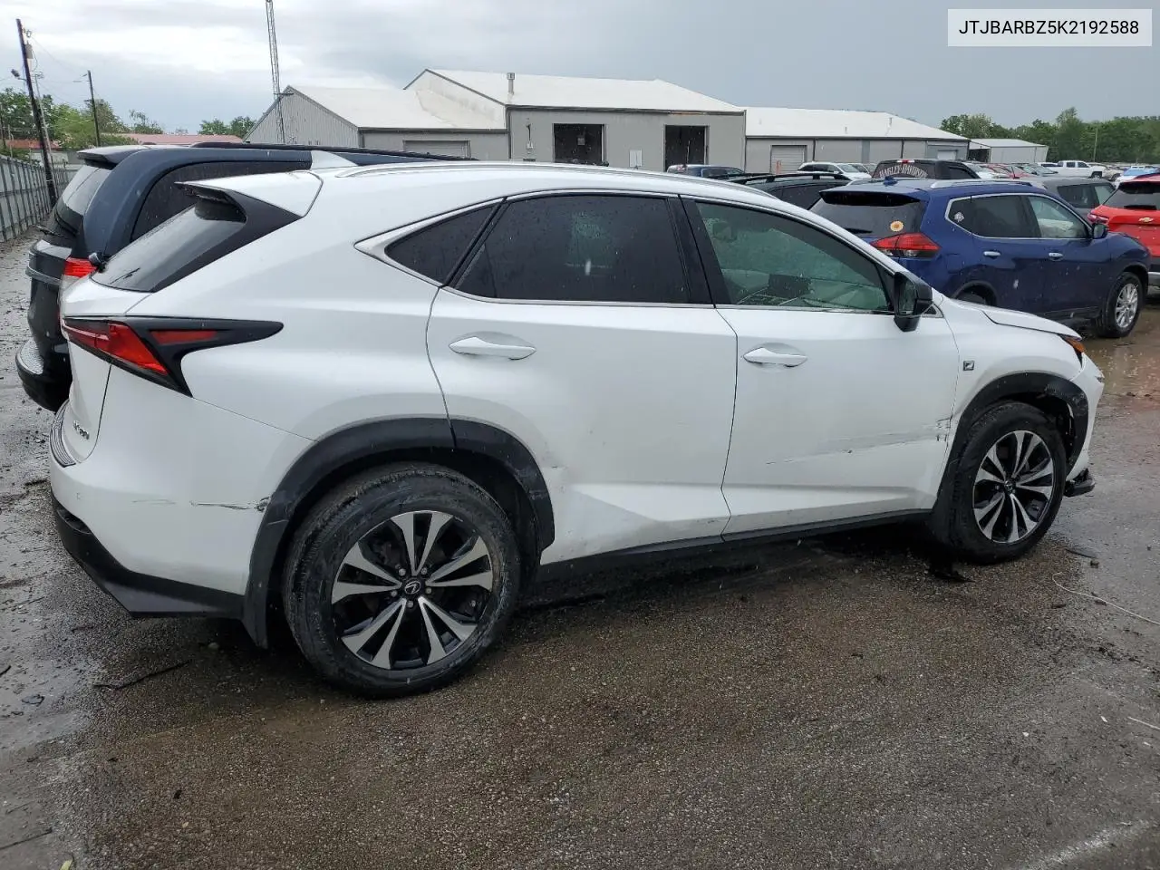 2019 Lexus Nx 300 Base VIN: JTJBARBZ5K2192588 Lot: 56175425