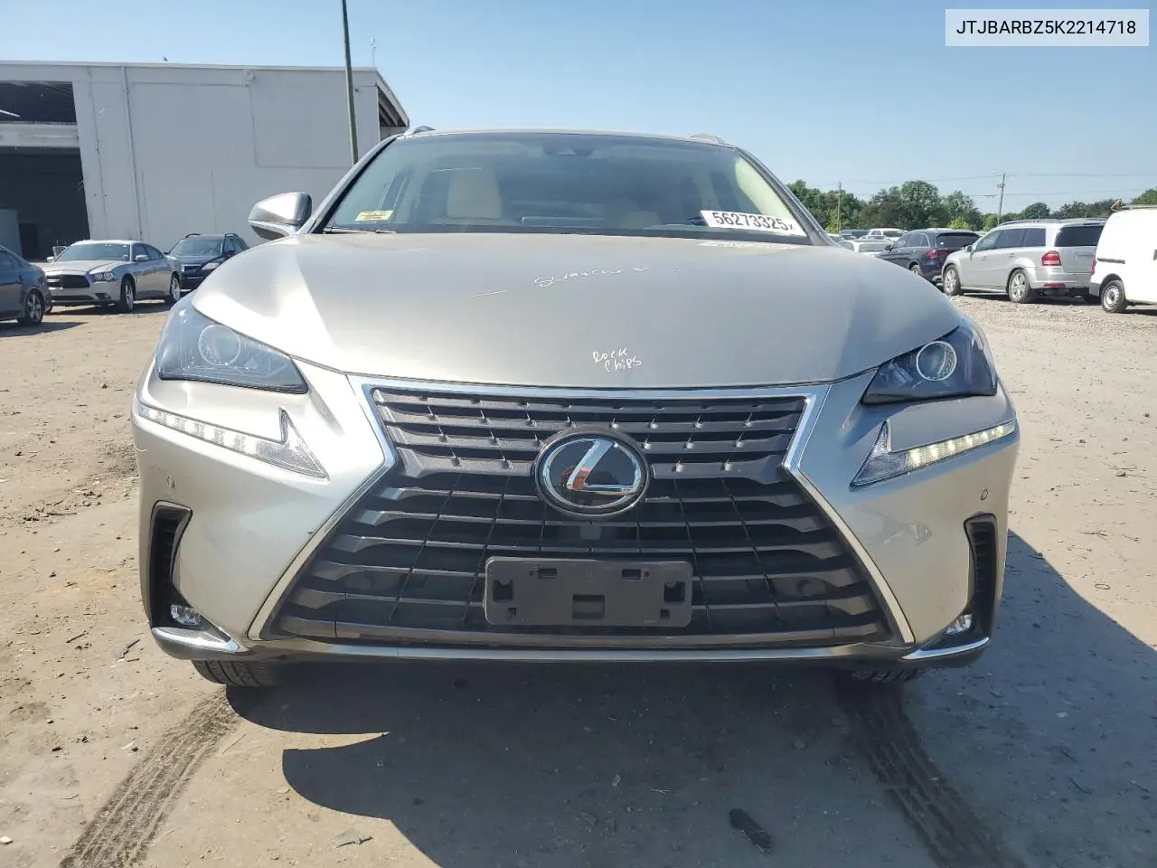 2019 Lexus Nx 300 Base VIN: JTJBARBZ5K2214718 Lot: 56273325