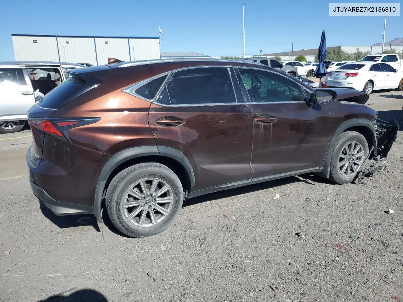2019 Lexus Nx 300 Base VIN: JTJYARBZ7K2136310 Lot: 56788055