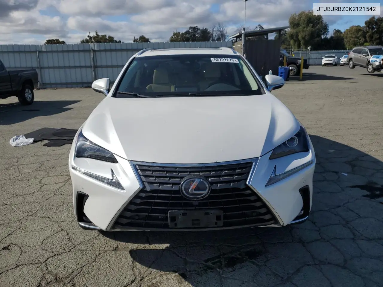 2019 Lexus Nx 300H VIN: JTJBJRBZ0K2121542 Lot: 56792675
