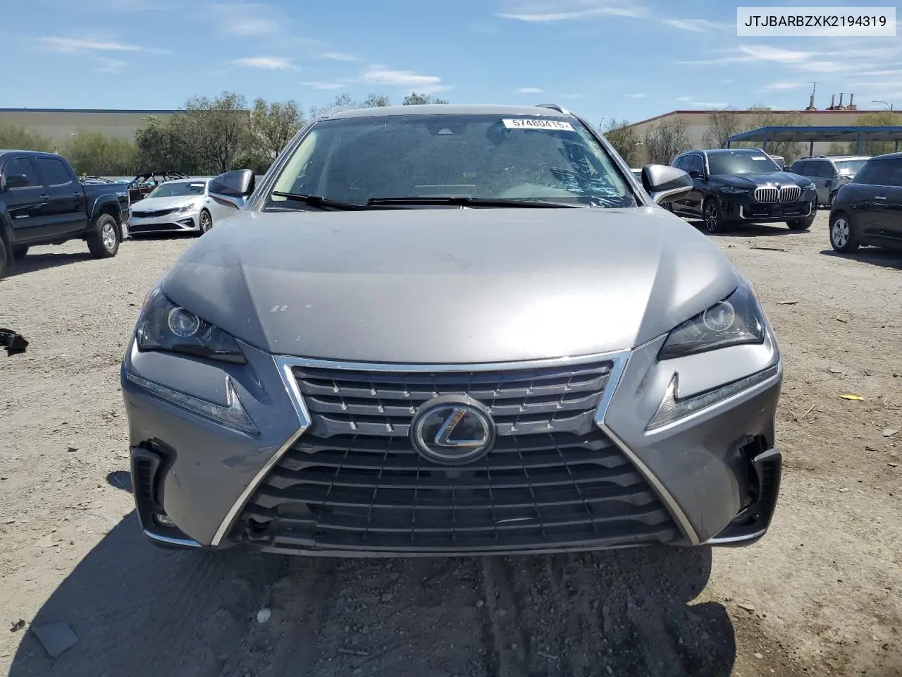 JTJBARBZXK2194319 2019 Lexus Nx 300 Base