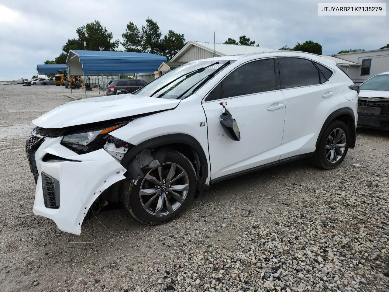 2019 Lexus Nx 300 Base VIN: JTJYARBZ1K2135279 Lot: 61003335