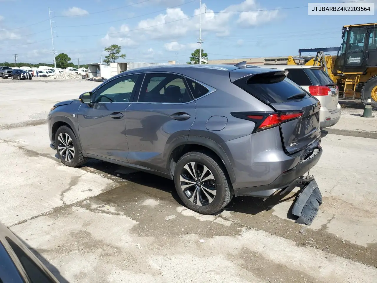 2019 Lexus Nx 300 Base VIN: JTJBARBZ4K2203564 Lot: 61621605