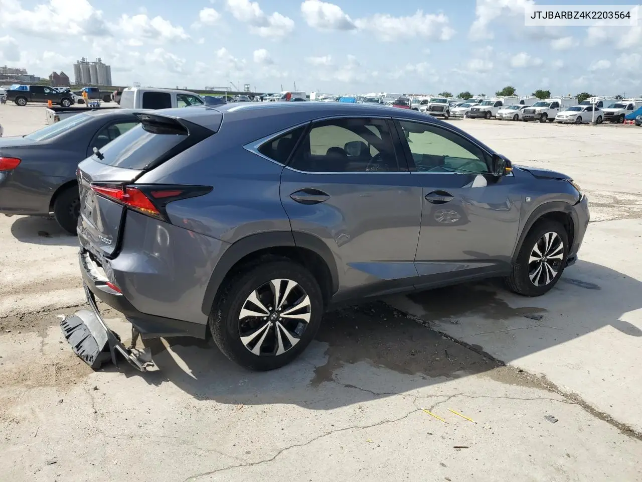 2019 Lexus Nx 300 Base VIN: JTJBARBZ4K2203564 Lot: 61621605