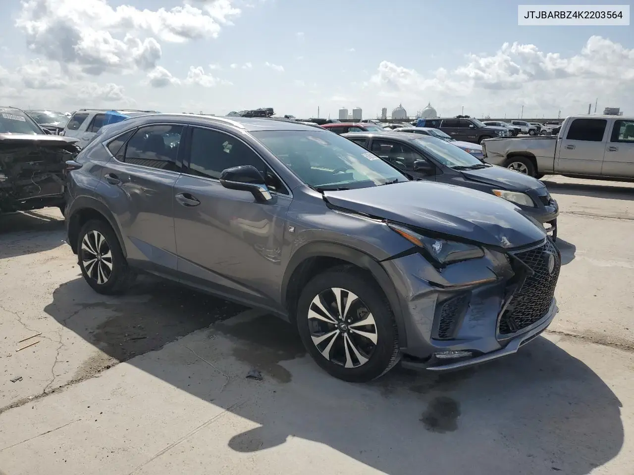 2019 Lexus Nx 300 Base VIN: JTJBARBZ4K2203564 Lot: 61621605