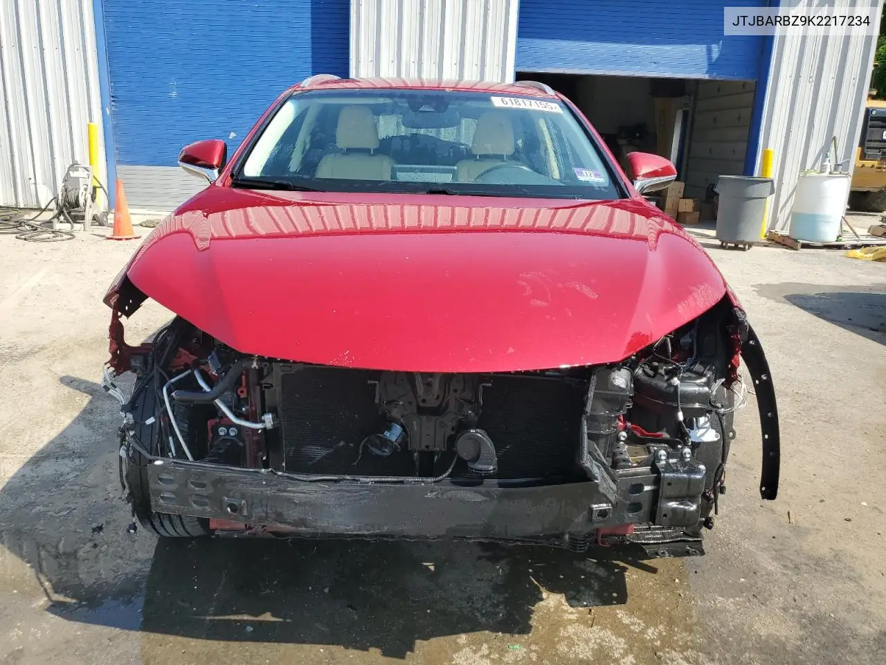 2019 Lexus Nx 300 Base VIN: JTJBARBZ9K2217234 Lot: 61817155