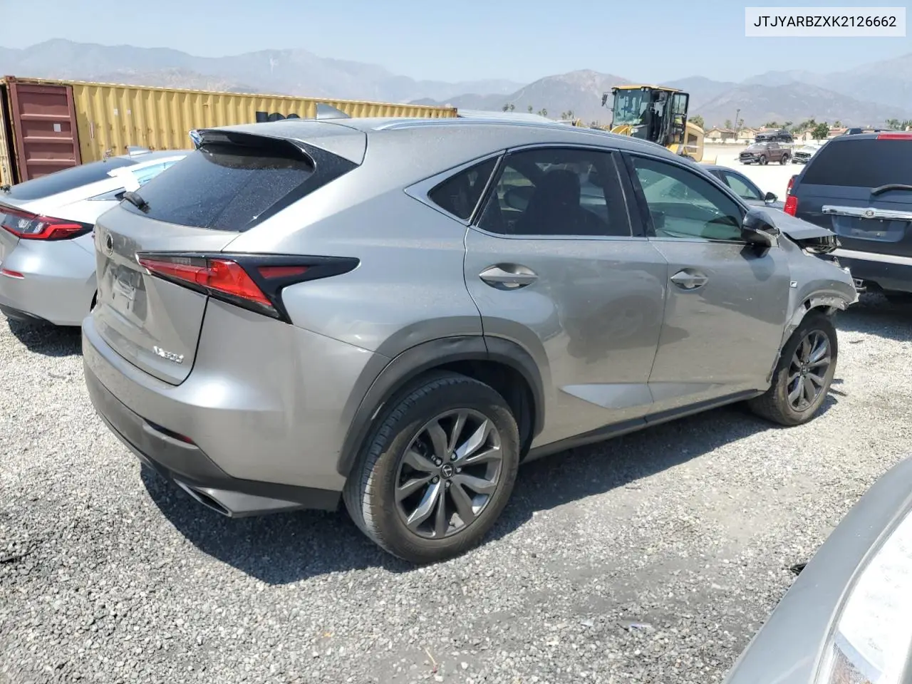 2019 Lexus Nx 300 Base VIN: JTJYARBZXK2126662 Lot: 61991665