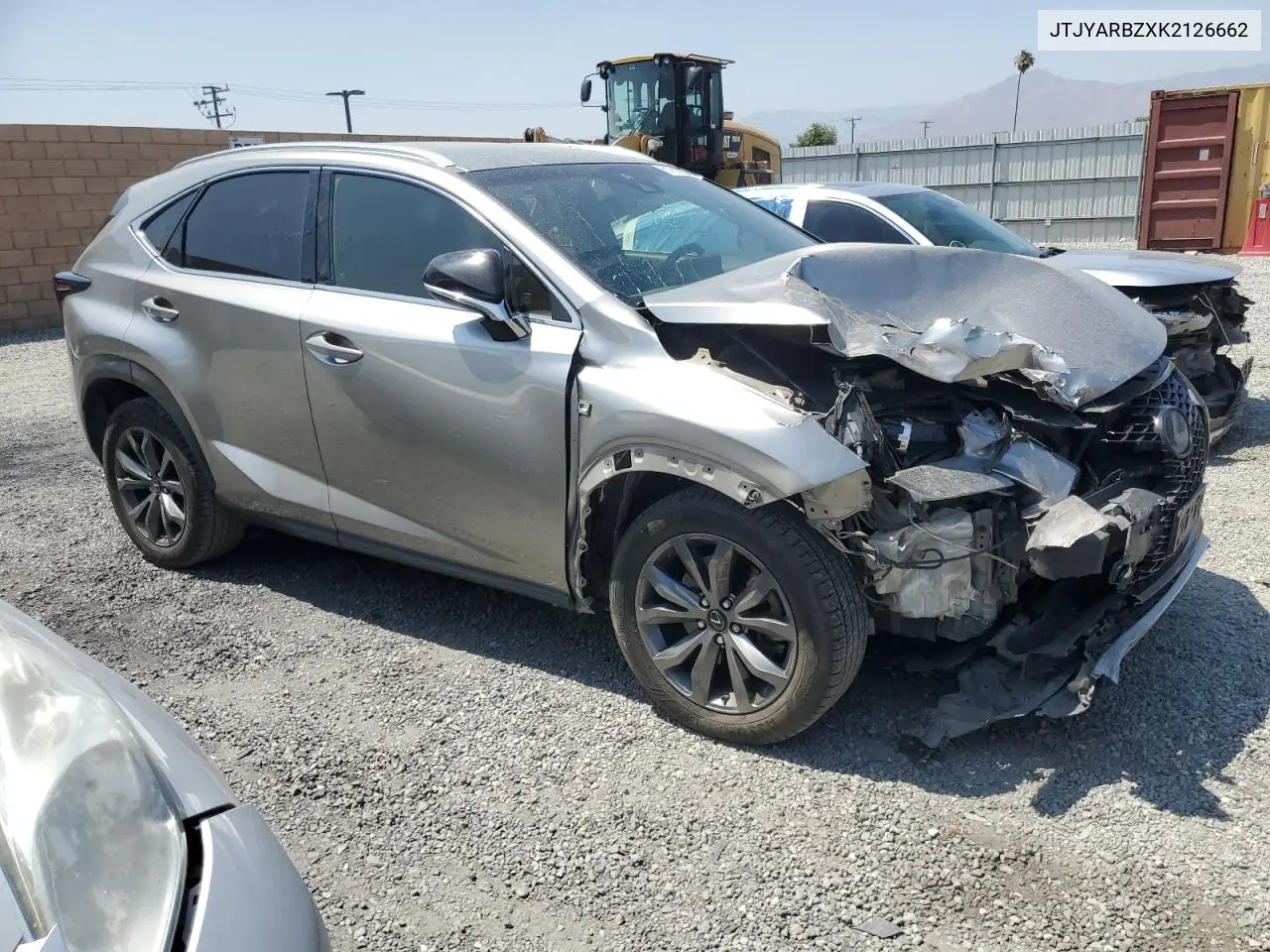 2019 Lexus Nx 300 Base VIN: JTJYARBZXK2126662 Lot: 61991665