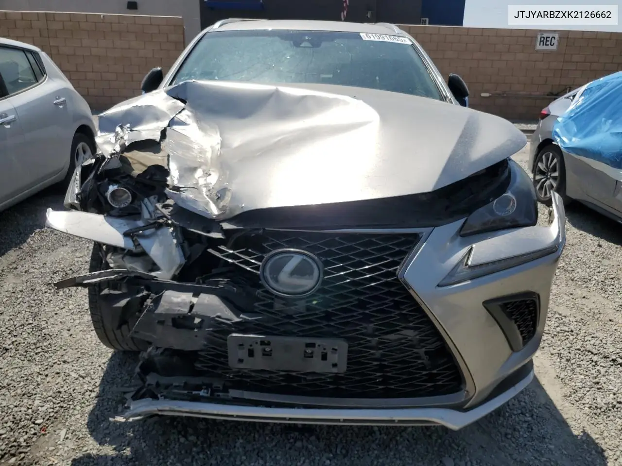 2019 Lexus Nx 300 Base VIN: JTJYARBZXK2126662 Lot: 61991665