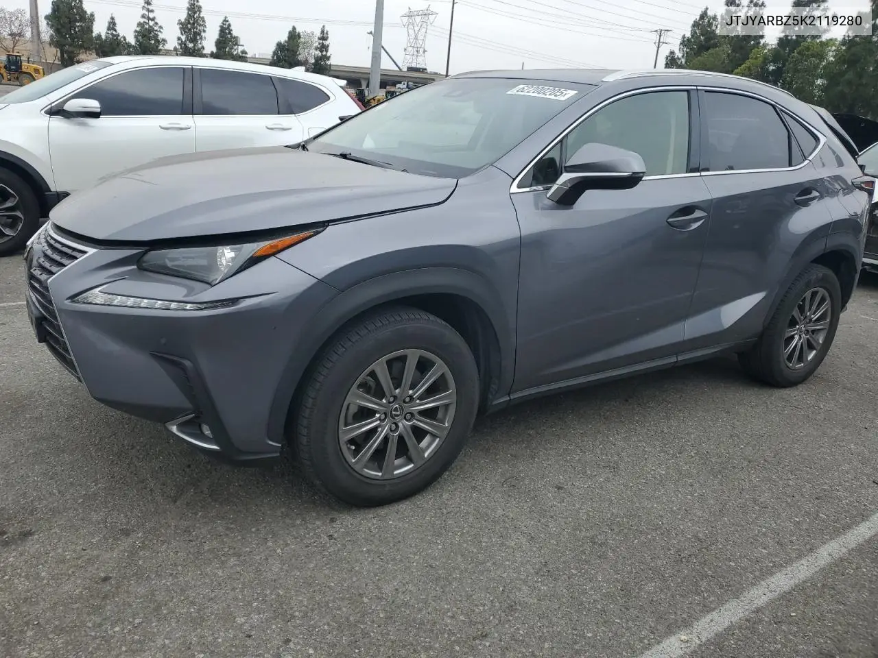 2019 Lexus Nx 300 Base VIN: JTJYARBZ5K2119280 Lot: 62200205