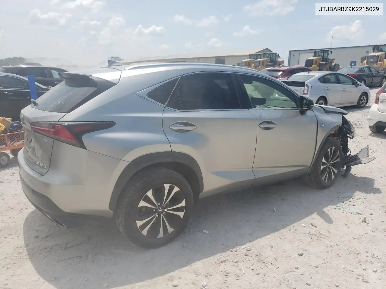 2019 Lexus Nx 300 Base VIN: JTJBARBZ9K2215029 Lot: 62372515