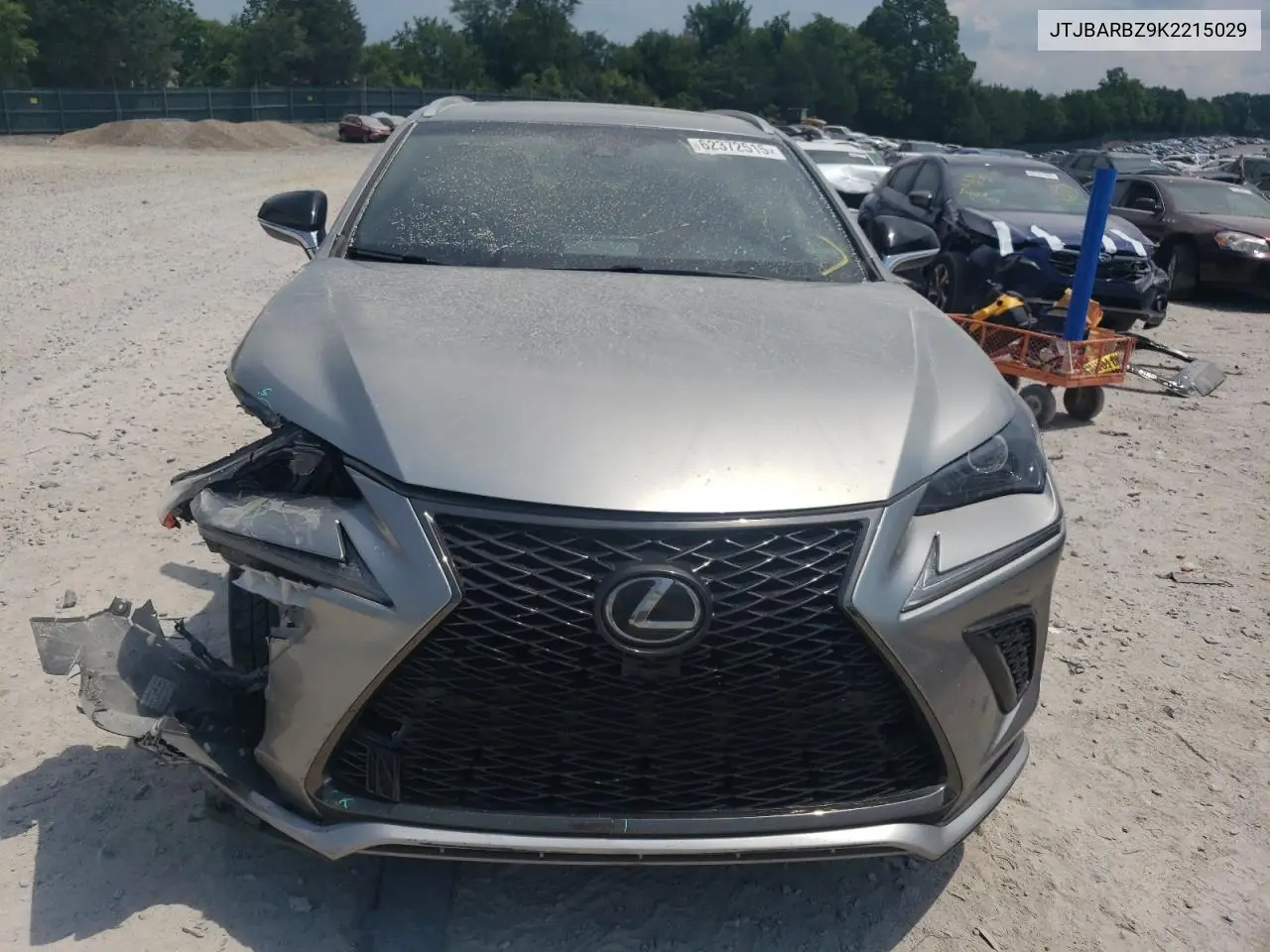 2019 Lexus Nx 300 Base VIN: JTJBARBZ9K2215029 Lot: 62372515
