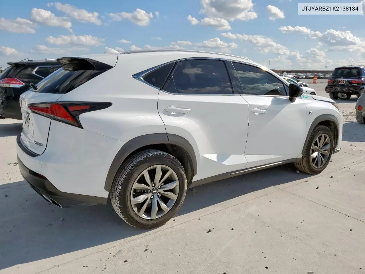 2019 Lexus Nx 300 Base VIN: JTJYARBZ1K2138134 Lot: 62685575