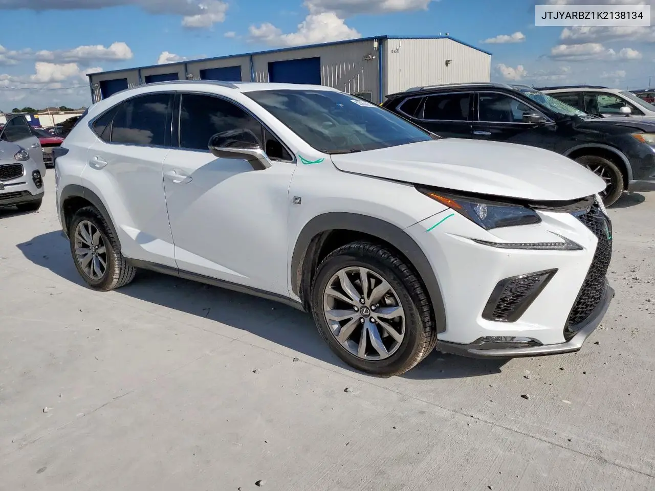 2019 Lexus Nx 300 Base VIN: JTJYARBZ1K2138134 Lot: 62685575