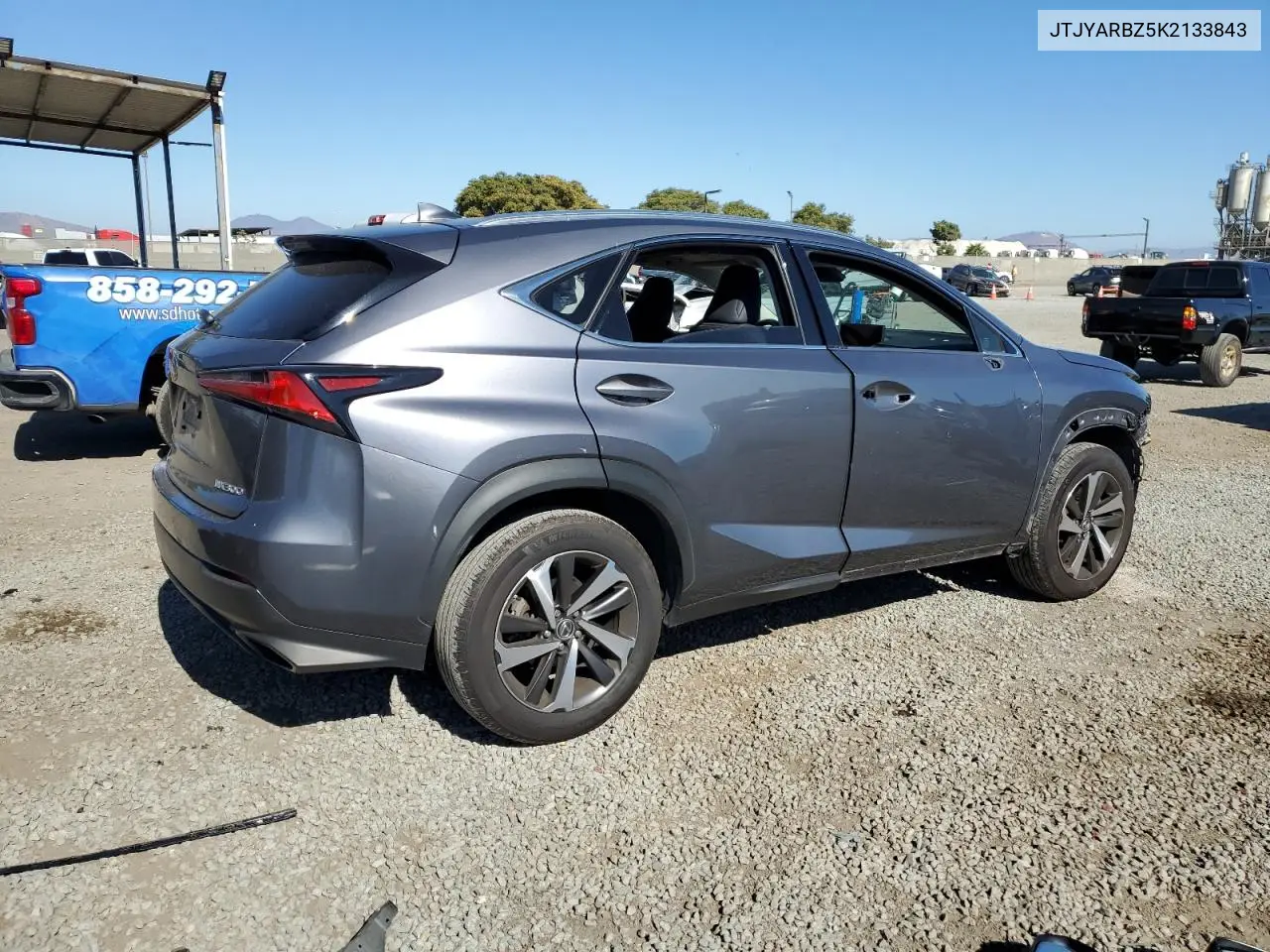 2019 Lexus Nx 300 Base VIN: JTJYARBZ5K2133843 Lot: 62937285
