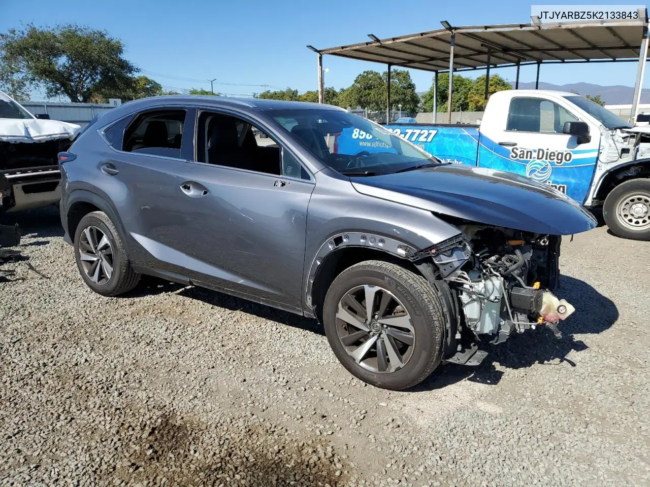 2019 Lexus Nx 300 Base VIN: JTJYARBZ5K2133843 Lot: 62937285