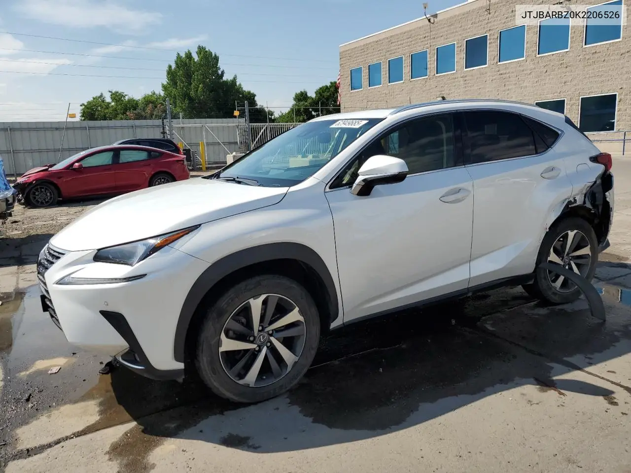 2019 Lexus Nx 300 Base VIN: JTJBARBZ0K2206526 Lot: 62949685