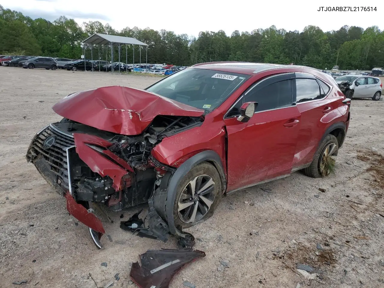 2020 Lexus Nx 300 VIN: JTJGARBZ7L2176514 Lot: 56626135