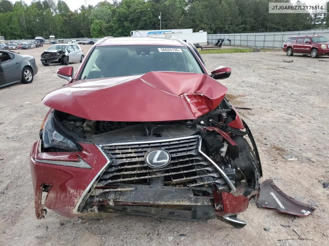2020 Lexus Nx 300 VIN: JTJGARBZ7L2176514 Lot: 56626135
