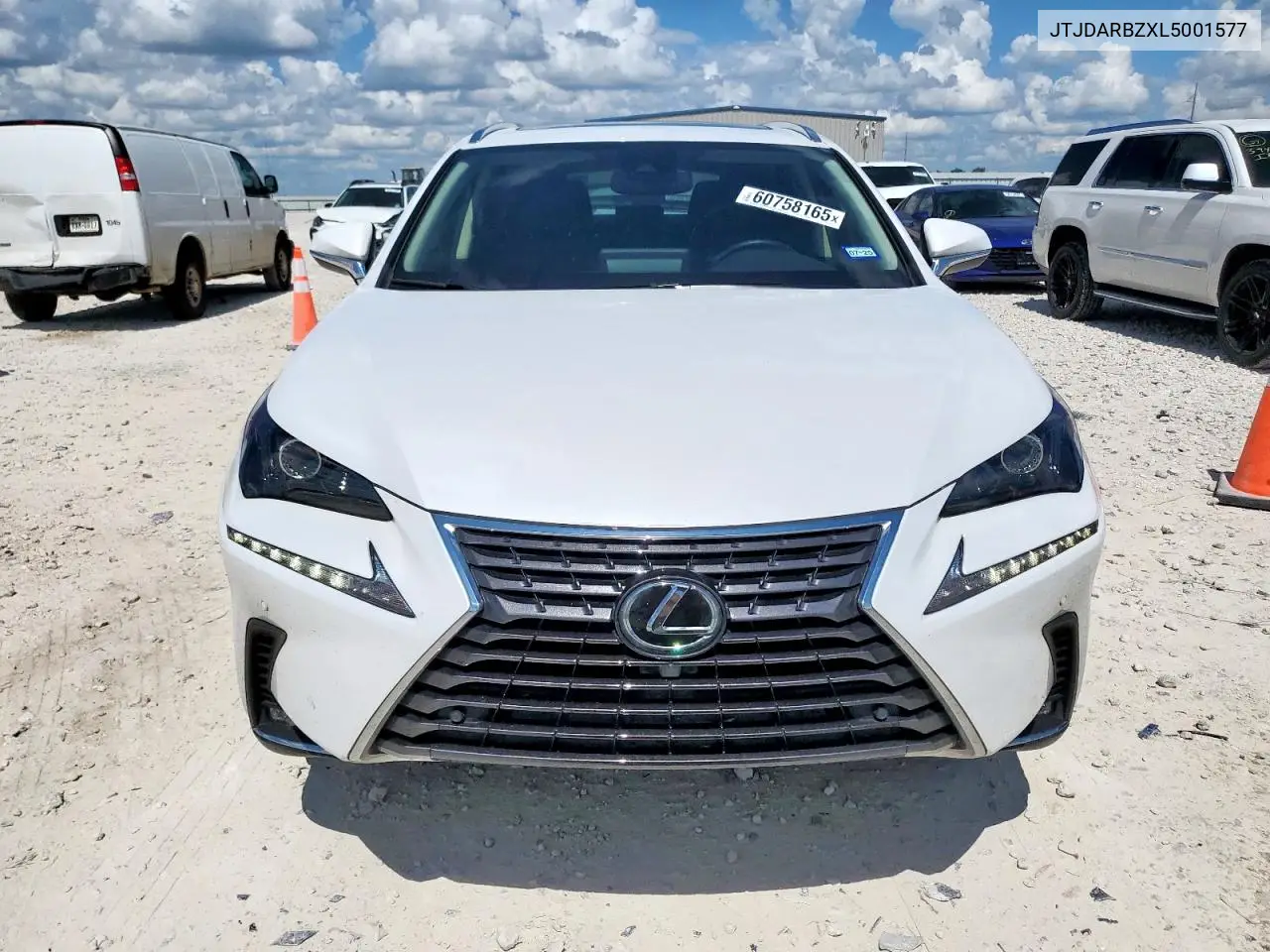 2020 Lexus Nx 300 VIN: JTJDARBZXL5001577 Lot: 60758165
