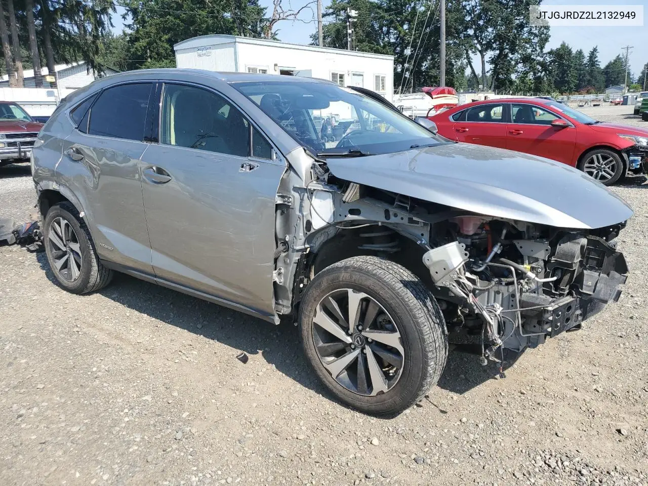 2020 Lexus Nx 300H VIN: JTJGJRDZ2L2132949 Lot: 61498925