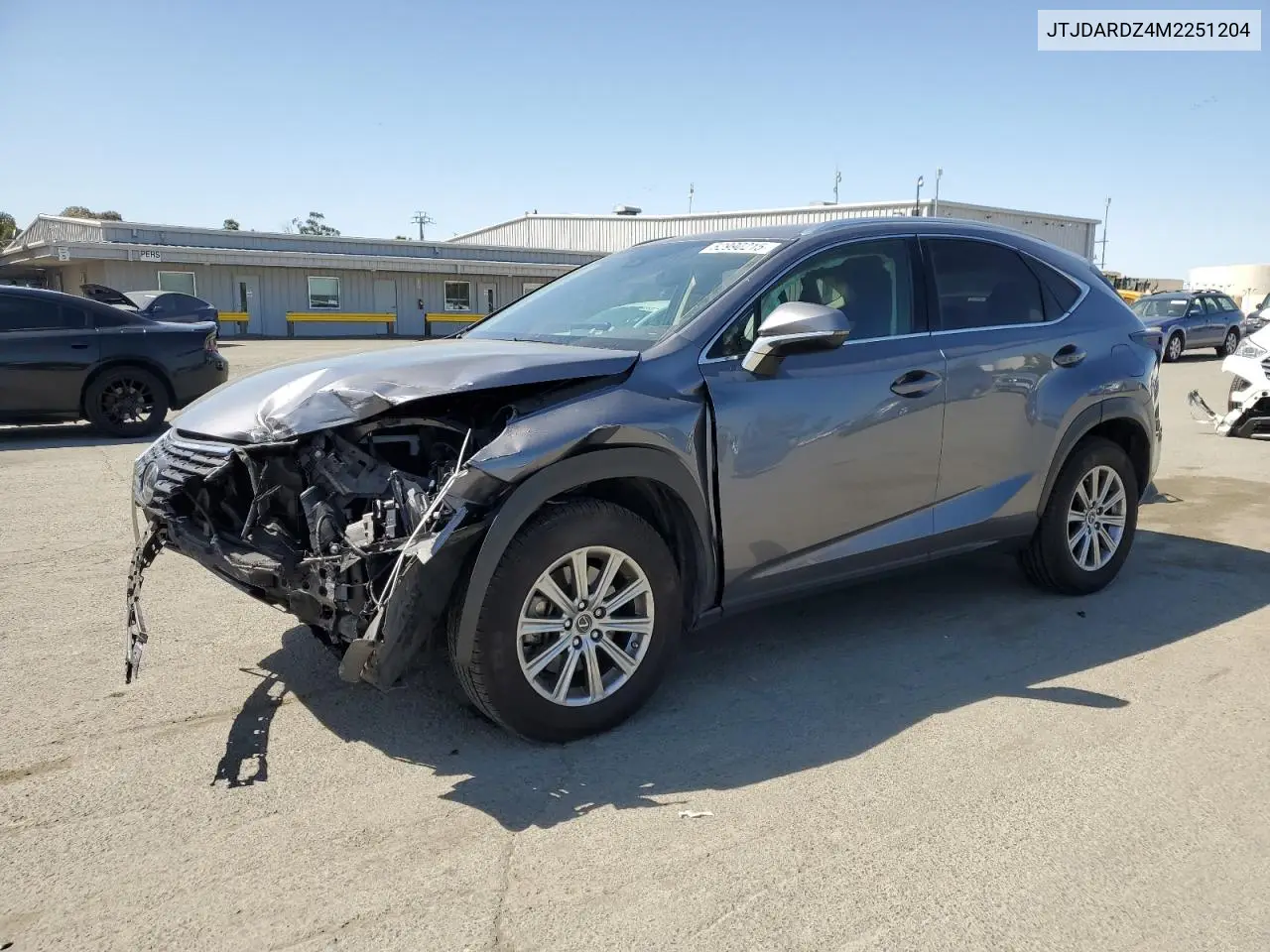 2021 Lexus Nx 300 Base VIN: JTJDARDZ4M2251204 Lot: 52990215