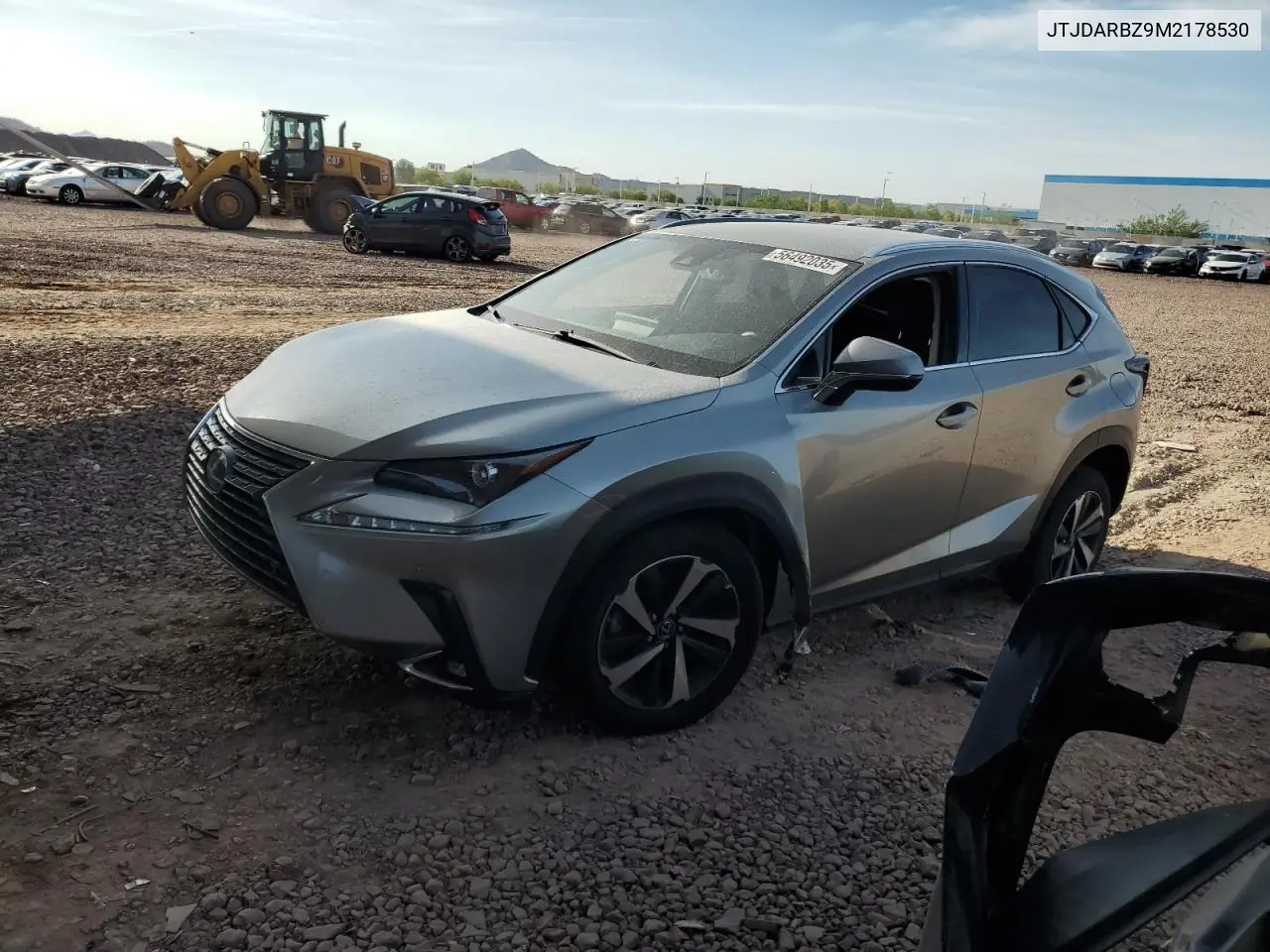 2021 Lexus Nx 300 Base VIN: JTJDARBZ9M2178530 Lot: 56492035