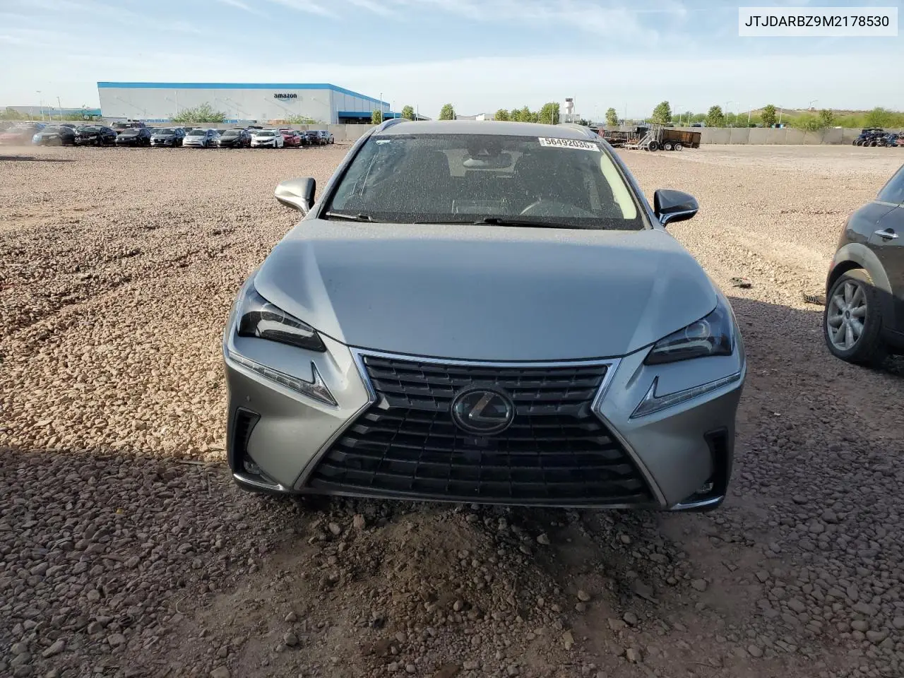 2021 Lexus Nx 300 Base VIN: JTJDARBZ9M2178530 Lot: 56492035