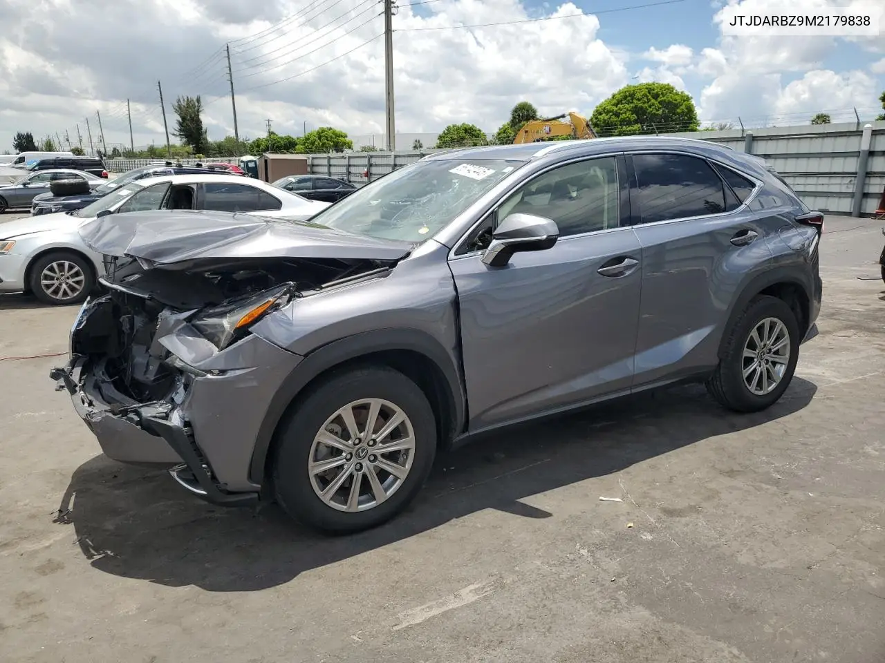 2021 Lexus Nx 300 Base VIN: JTJDARBZ9M2179838 Lot: 56742445