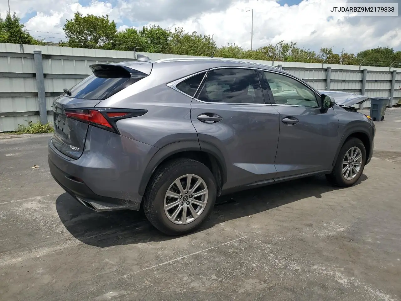2021 Lexus Nx 300 Base VIN: JTJDARBZ9M2179838 Lot: 56742445