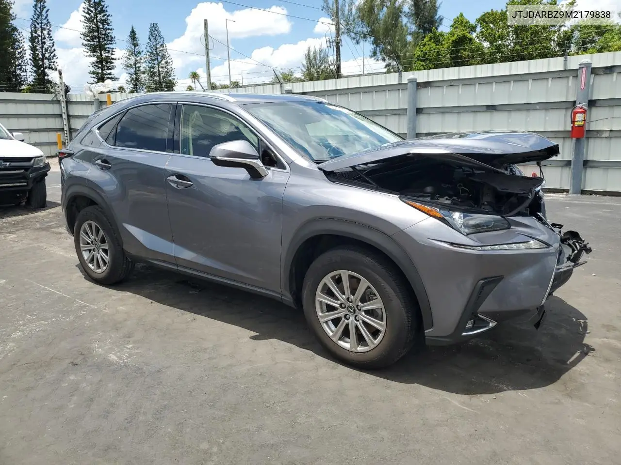 2021 Lexus Nx 300 Base VIN: JTJDARBZ9M2179838 Lot: 56742445