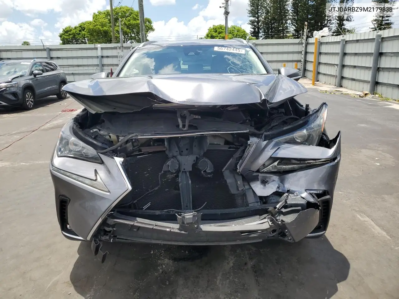 2021 Lexus Nx 300 Base VIN: JTJDARBZ9M2179838 Lot: 56742445
