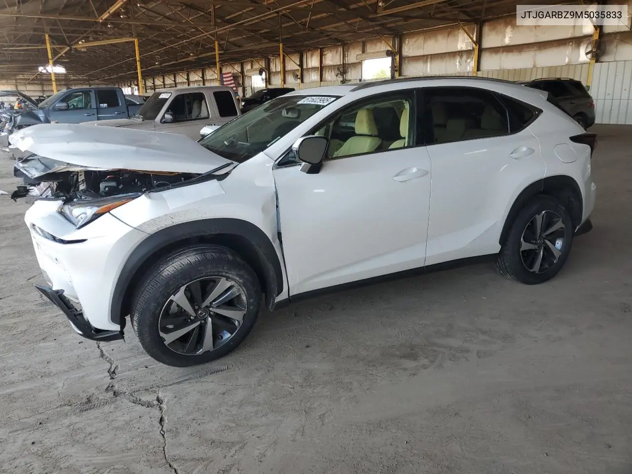 2021 Lexus Nx 300 Base VIN: JTJGARBZ9M5035833 Lot: 61602995
