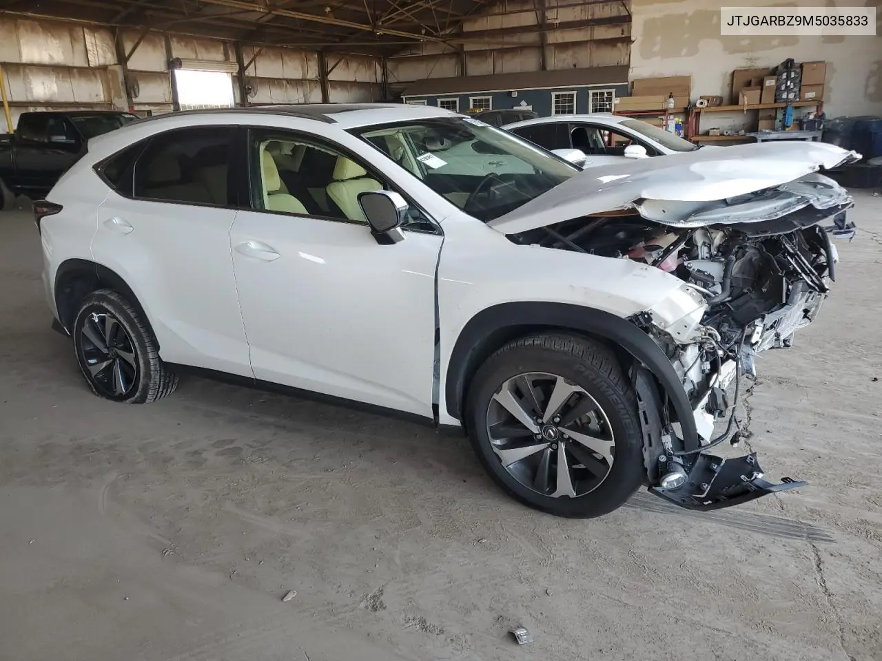 2021 Lexus Nx 300 Base VIN: JTJGARBZ9M5035833 Lot: 61602995