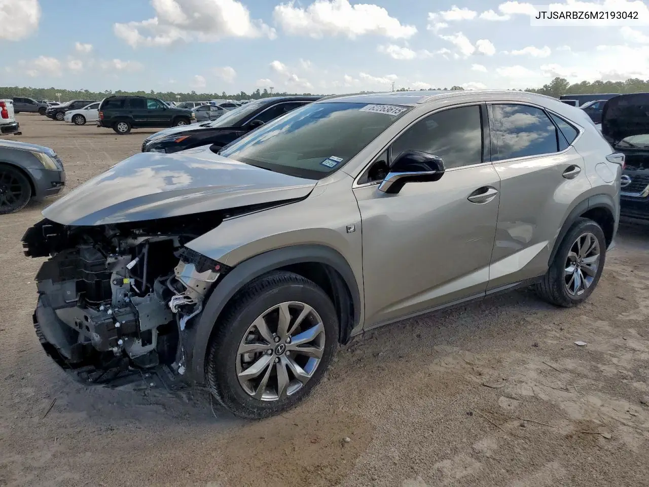 2021 Lexus Nx 300 Base VIN: JTJSARBZ6M2193042 Lot: 62263615