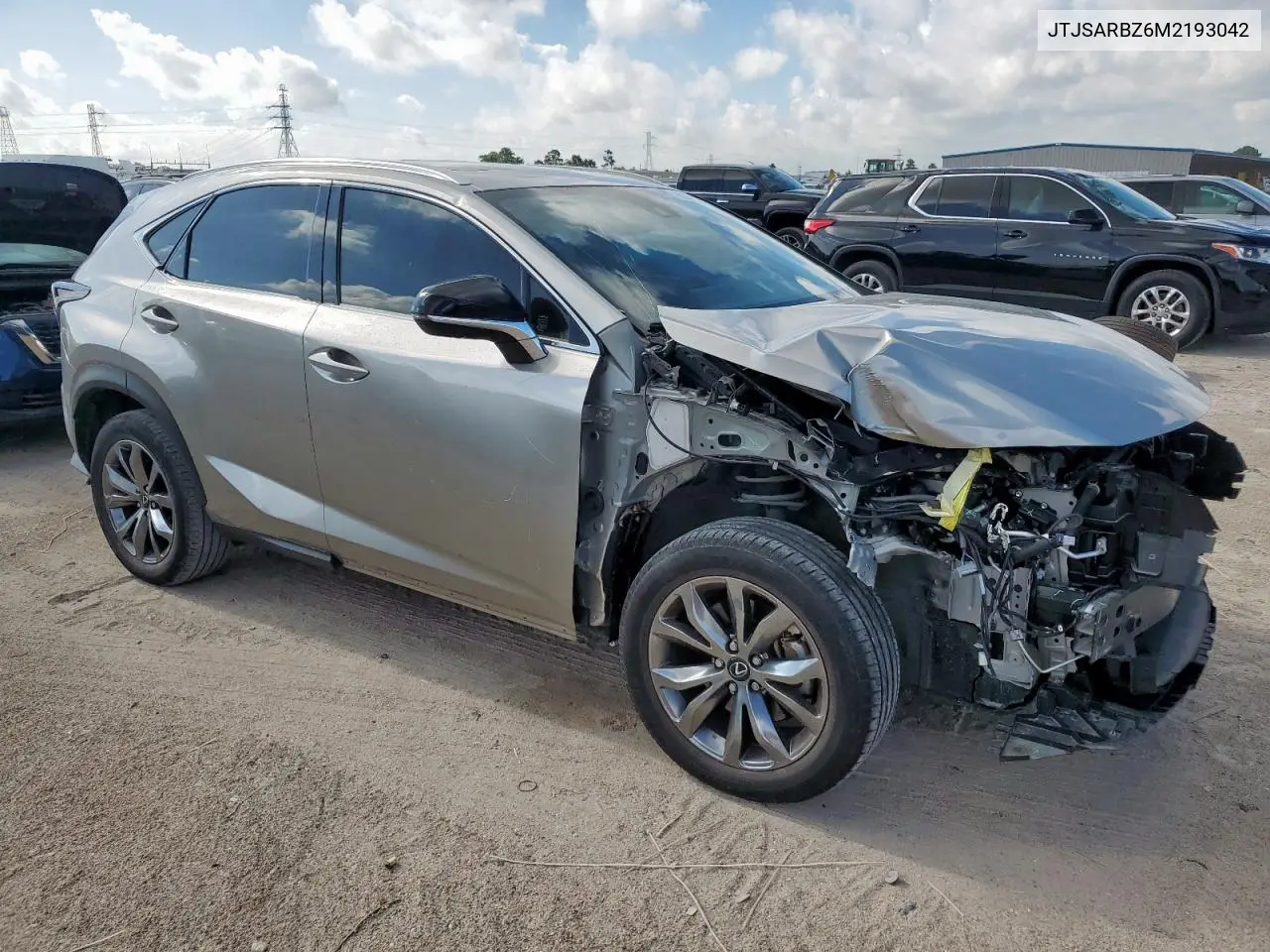 2021 Lexus Nx 300 Base VIN: JTJSARBZ6M2193042 Lot: 62263615