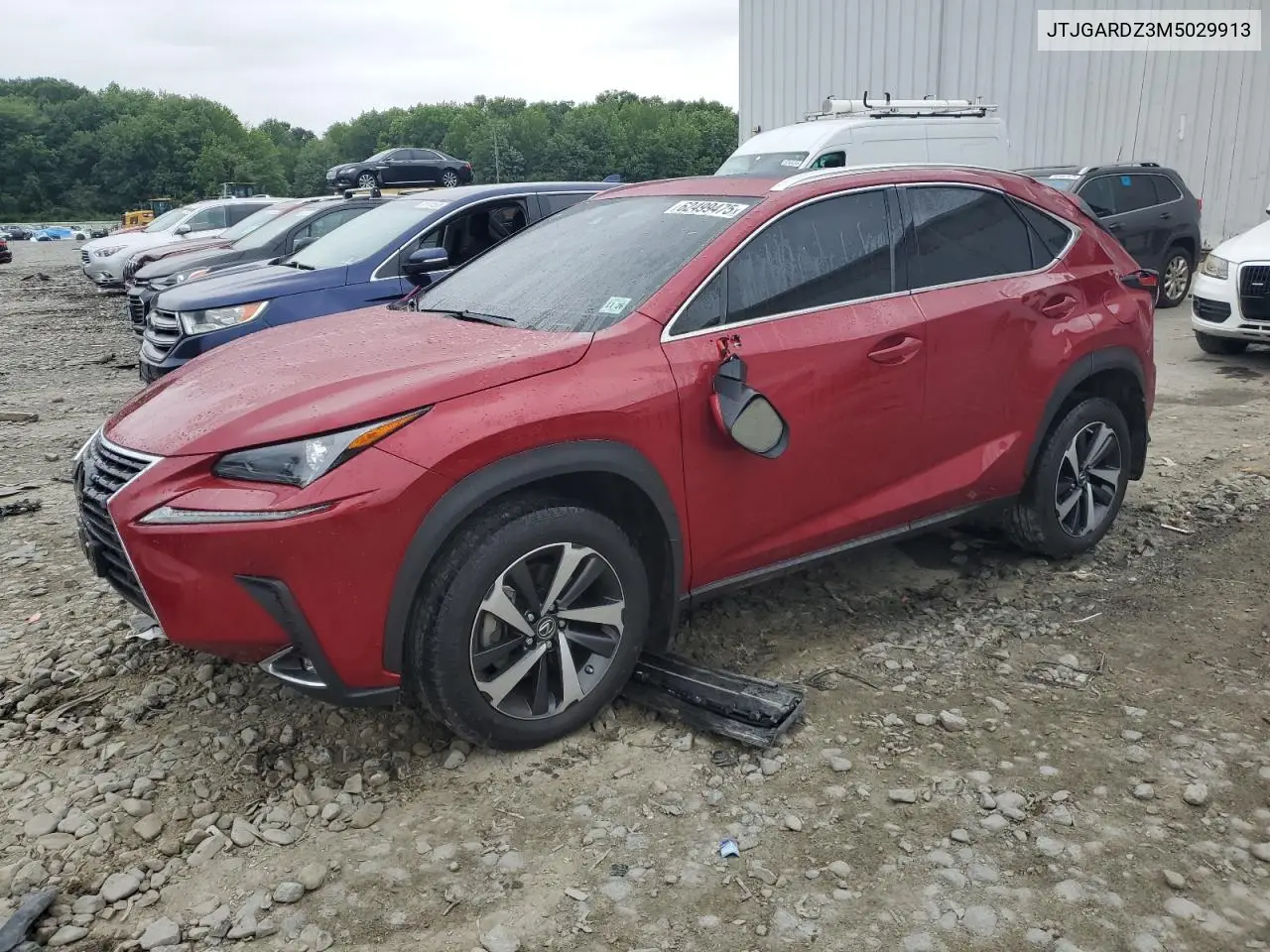 2021 Lexus Nx 300 Base VIN: JTJGARDZ3M5029913 Lot: 62499475