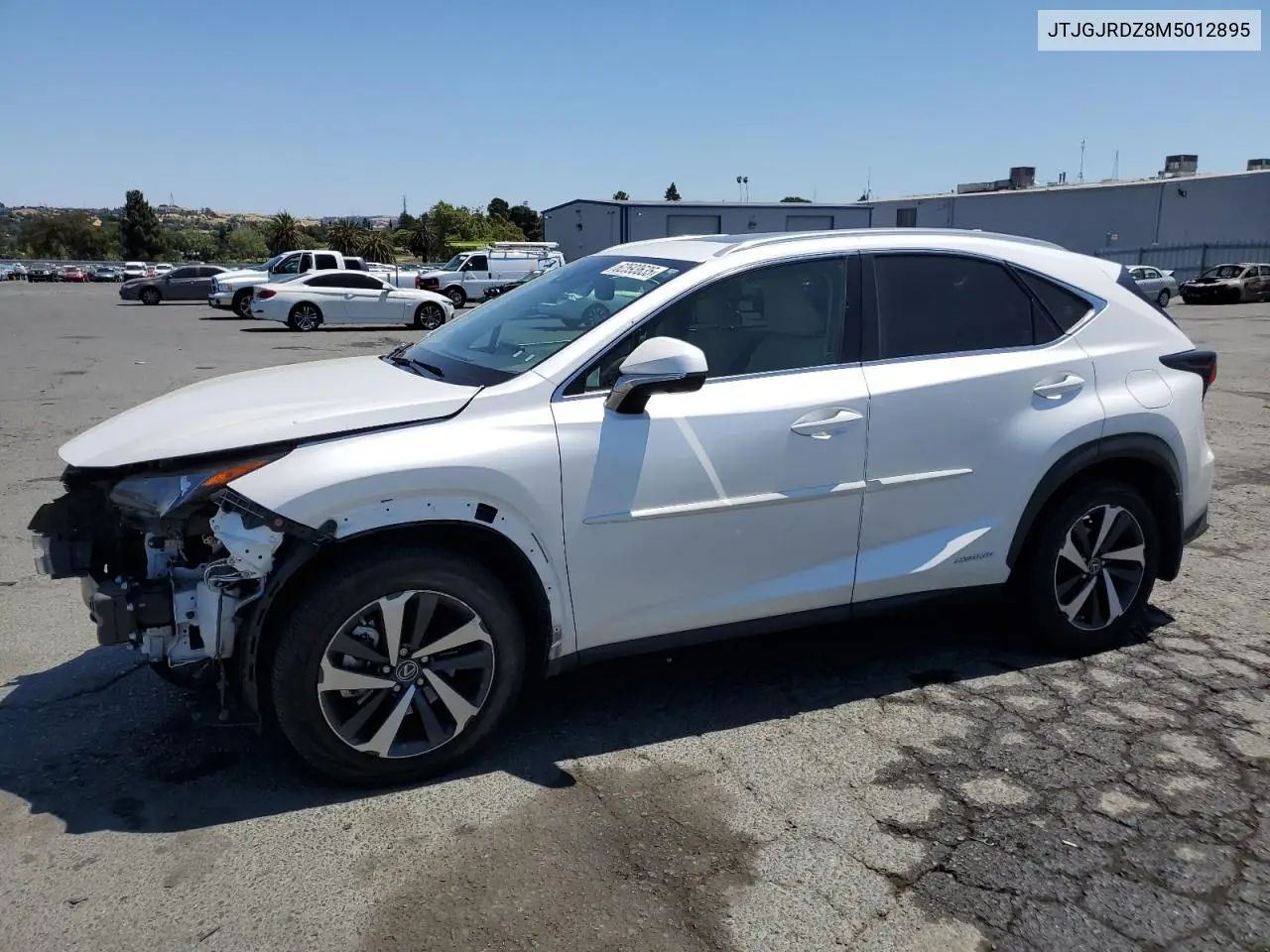 2021 Lexus Nx 300H Base VIN: JTJGJRDZ8M5012895 Lot: 62593635