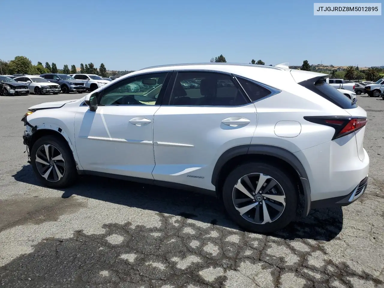 2021 Lexus Nx 300H Base VIN: JTJGJRDZ8M5012895 Lot: 62593635