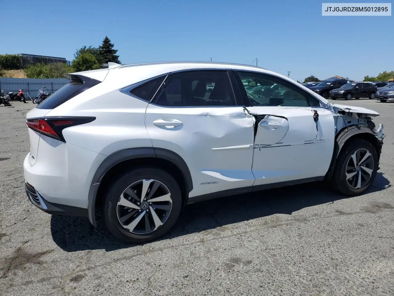 2021 Lexus Nx 300H Base VIN: JTJGJRDZ8M5012895 Lot: 62593635