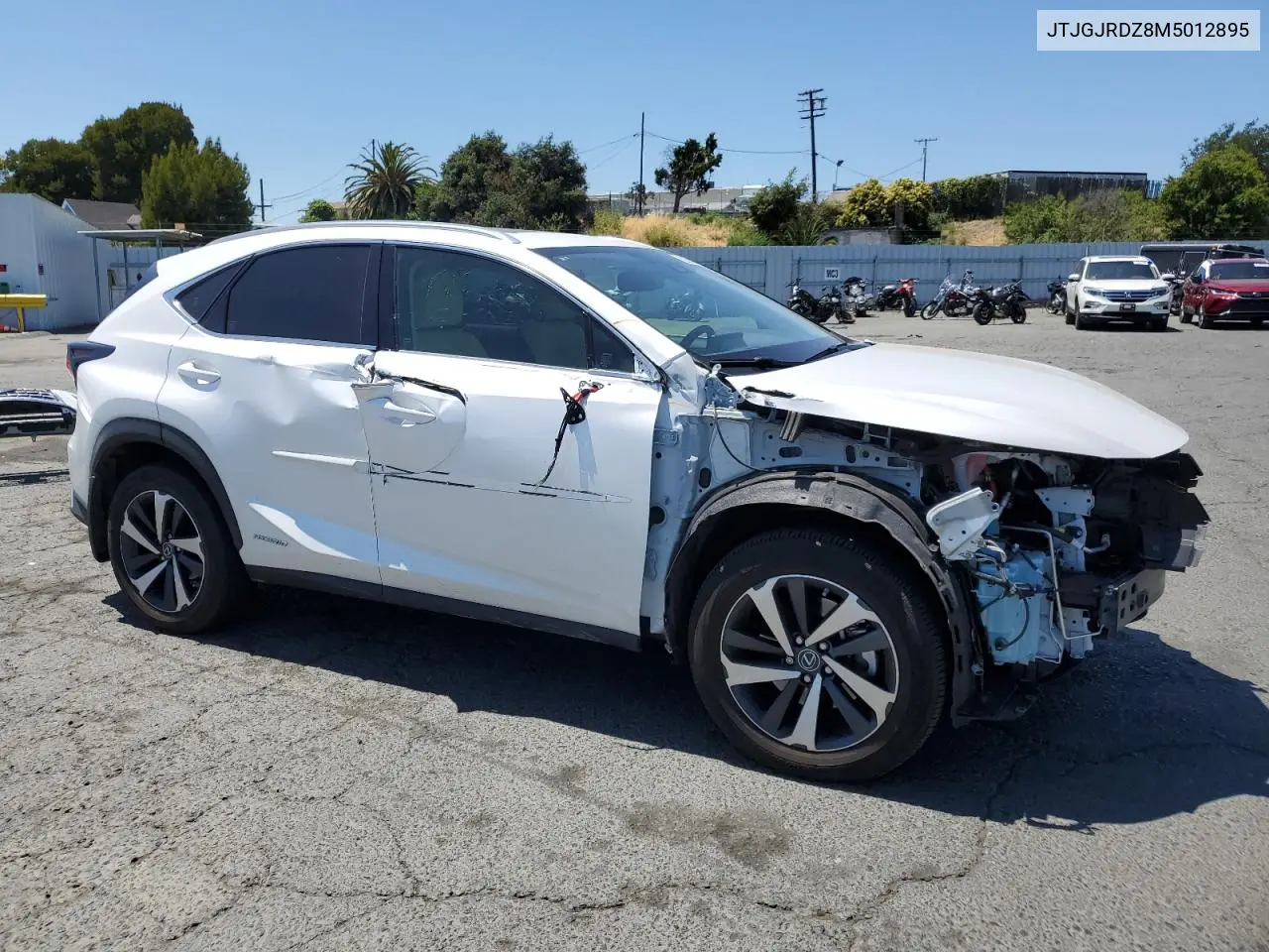 2021 Lexus Nx 300H Base VIN: JTJGJRDZ8M5012895 Lot: 62593635