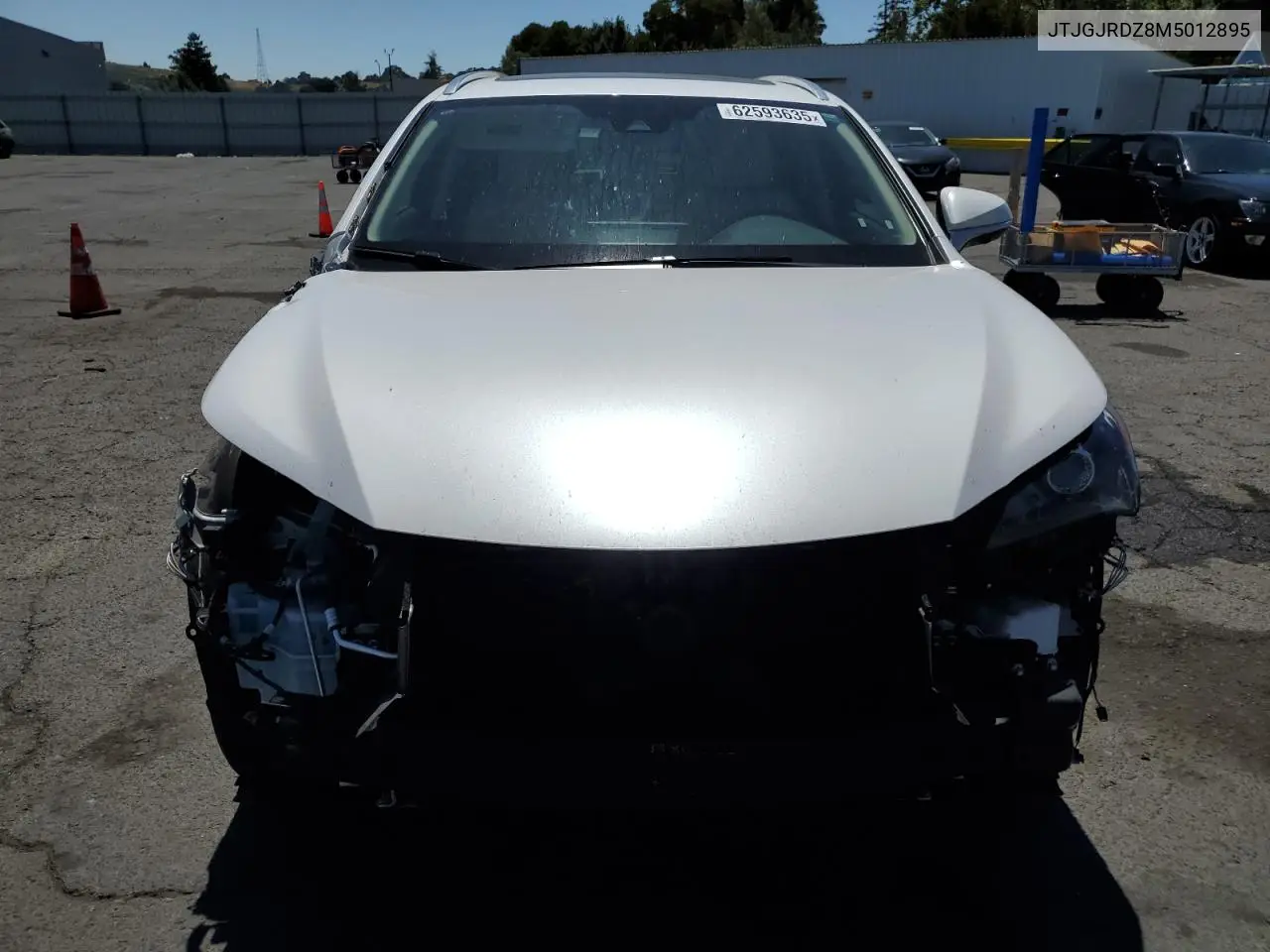 2021 Lexus Nx 300H Base VIN: JTJGJRDZ8M5012895 Lot: 62593635
