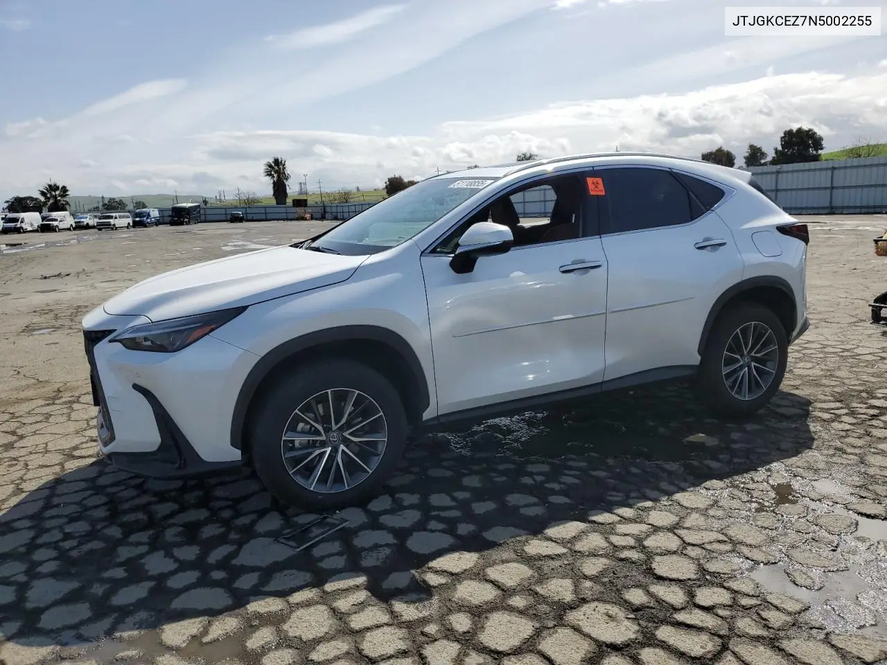2022 Lexus Nx 350H VIN: JTJGKCEZ7N5002255 Lot: 51118855