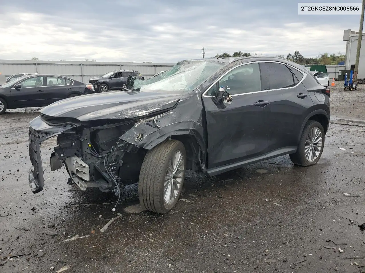 2022 Lexus Nx 350H VIN: 2T2GKCEZ8NC008566 Lot: 53212805