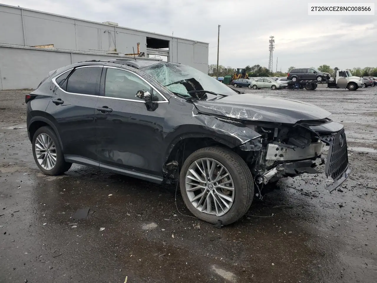 2022 Lexus Nx 350H VIN: 2T2GKCEZ8NC008566 Lot: 53212805