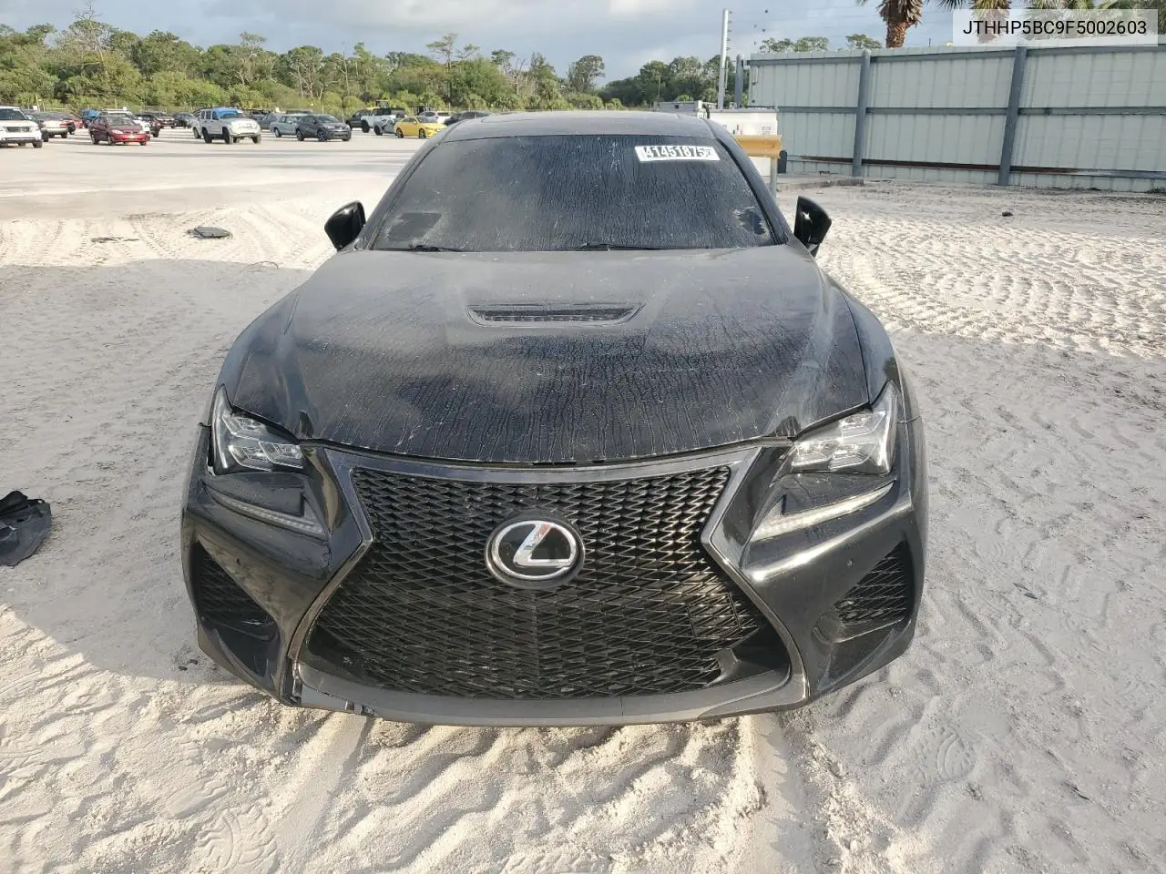 2015 Lexus Rc-F VIN: JTHHP5BC9F5002603 Lot: 41451875