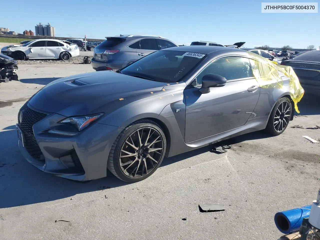 2015 Lexus Rc-F VIN: JTHHP5BC0F5004370 Lot: 46636345